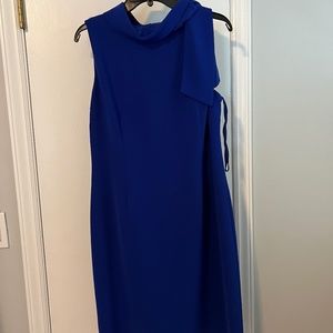 Alex Marie High Neck Royal Blue Dress